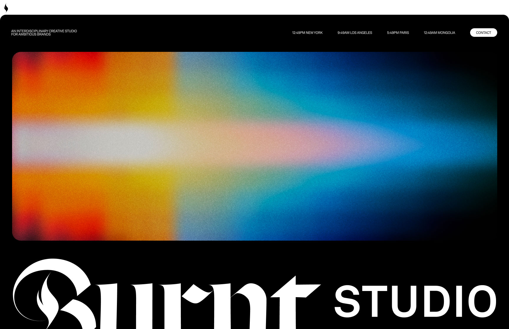 Screenshot of Studio Website