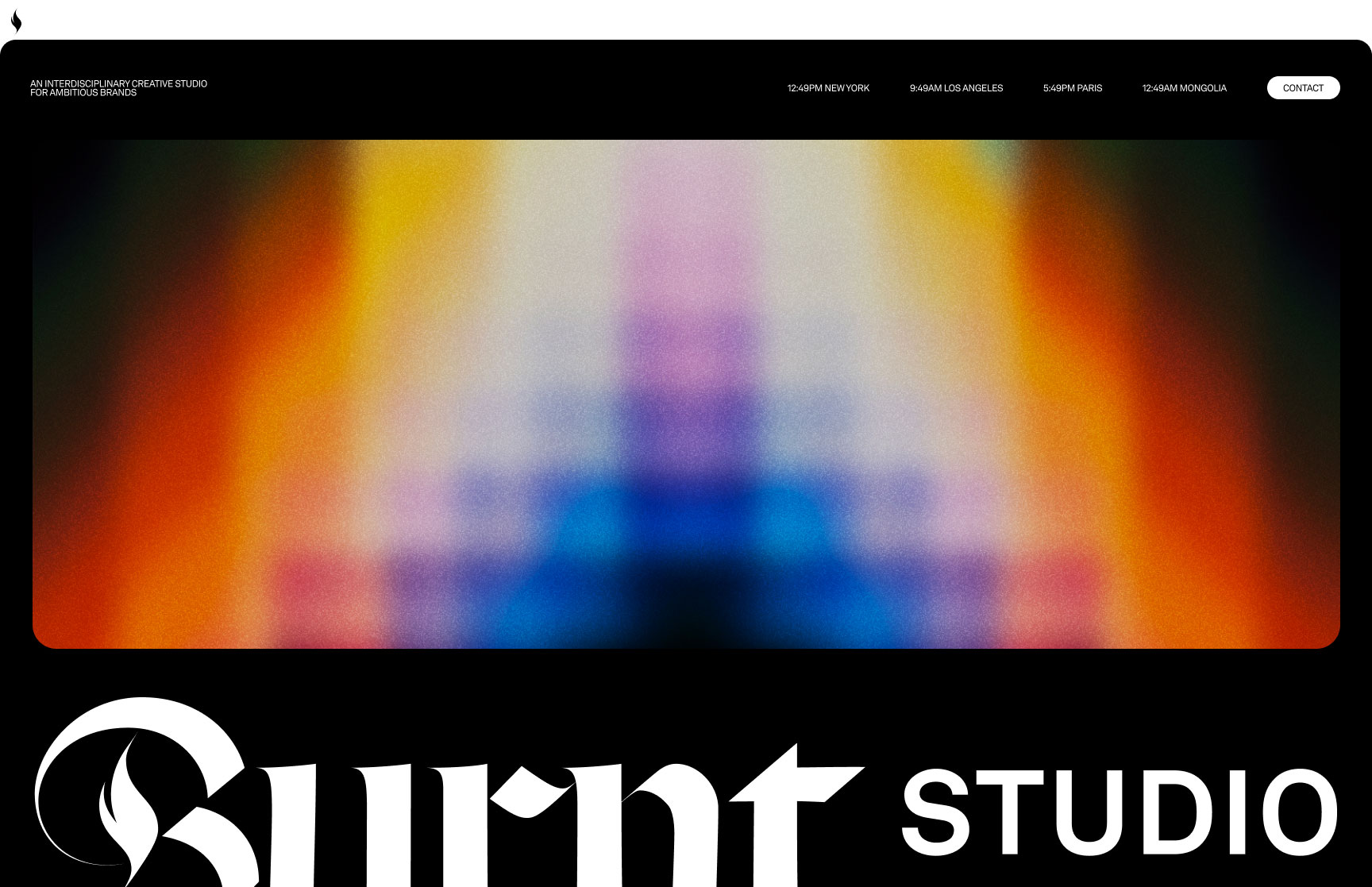 Screenshot of Studio Website