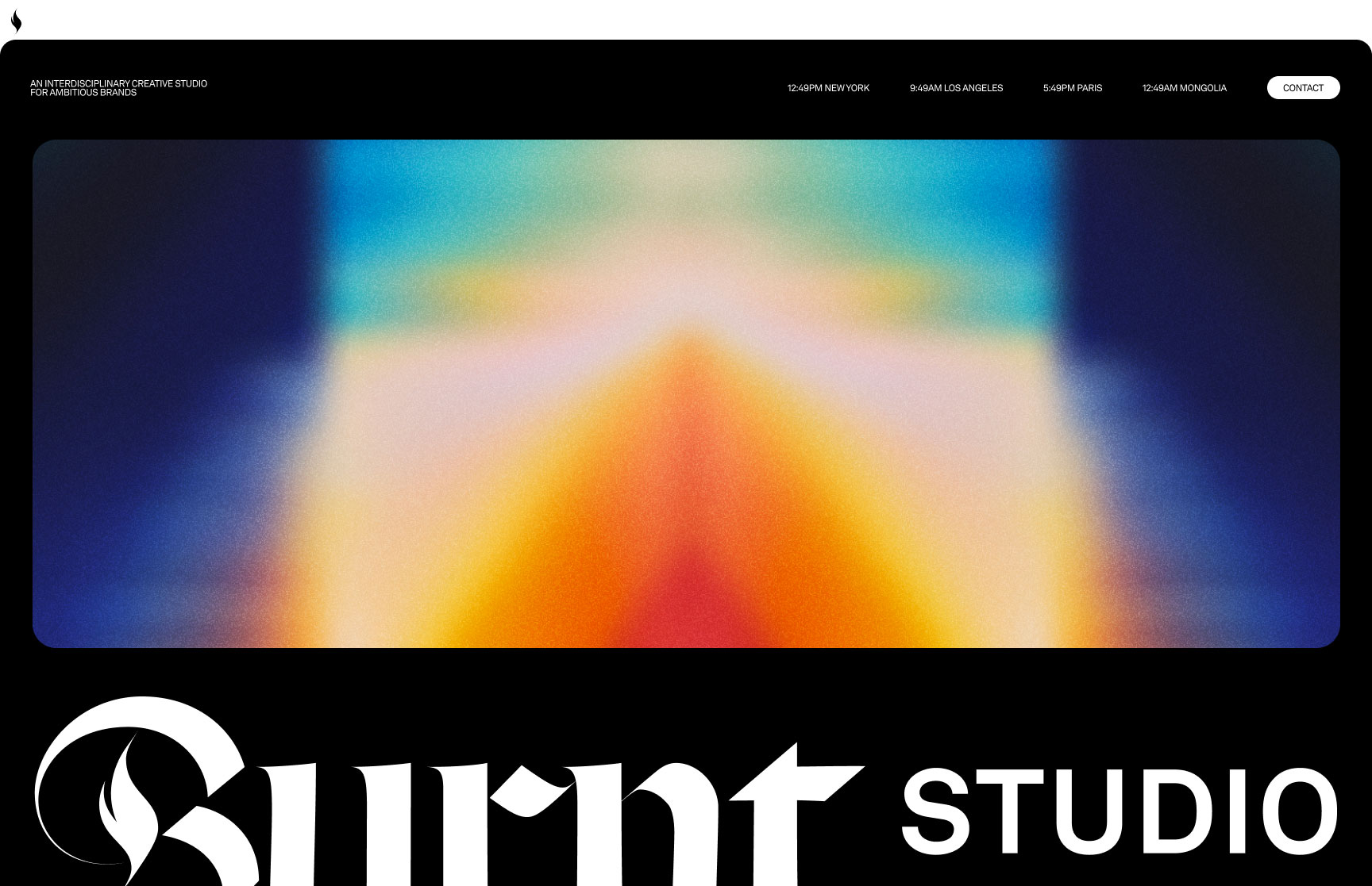 Screenshot of Studio Website