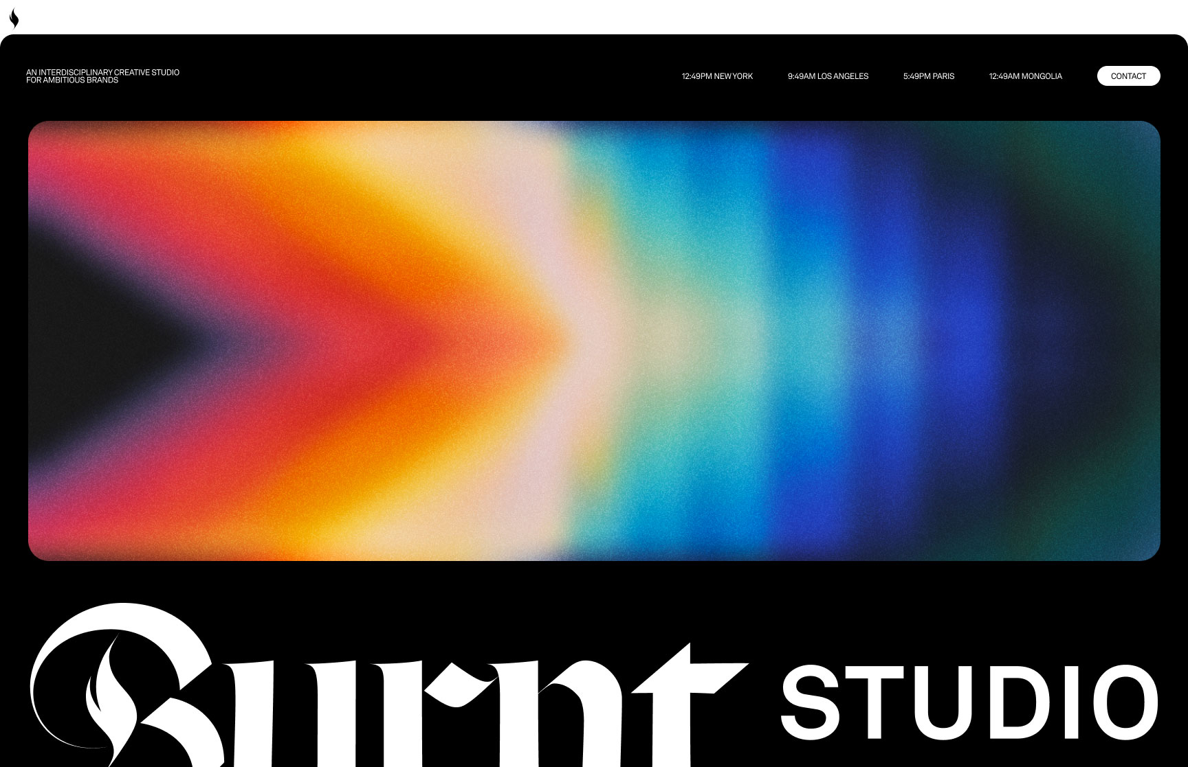 Screenshot of Studio Website