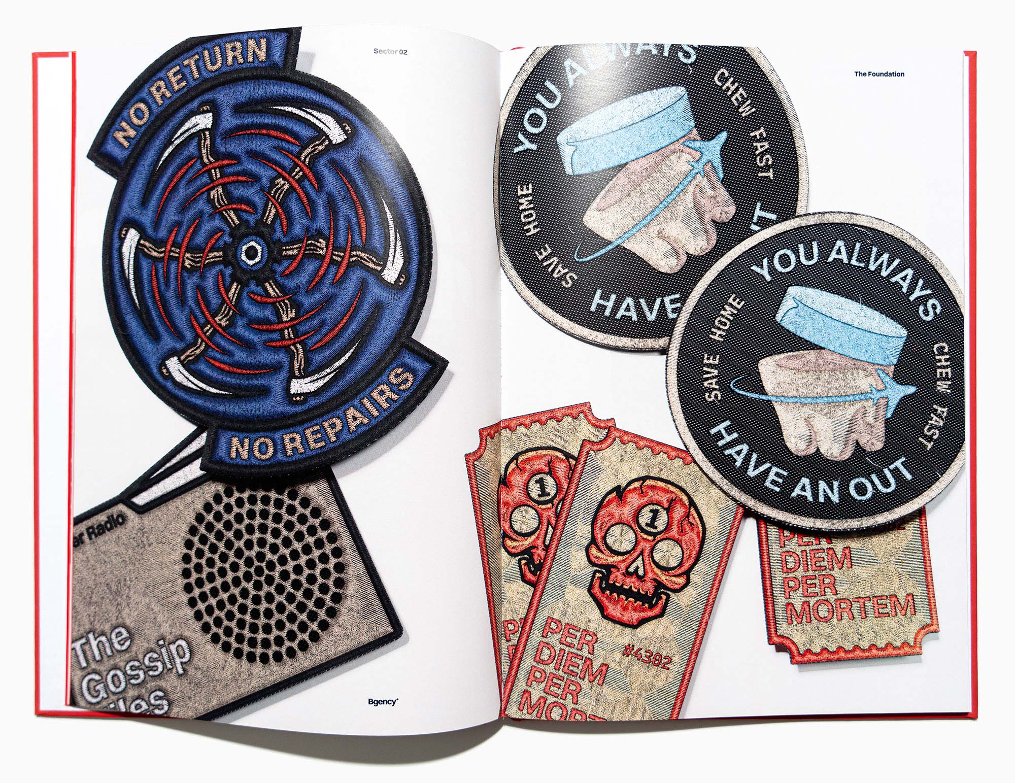 Photo of a book of patches