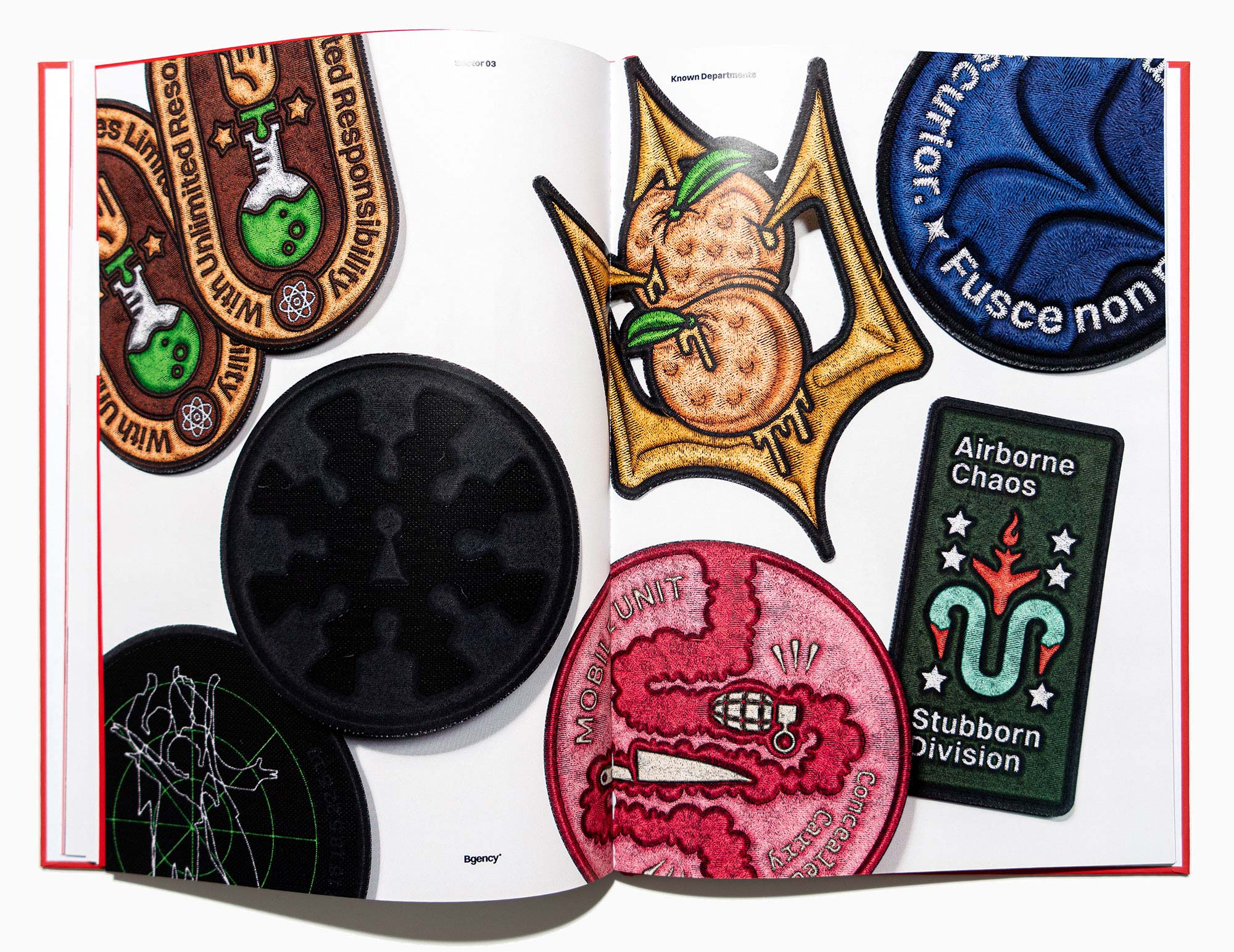 Photo of a book of patches