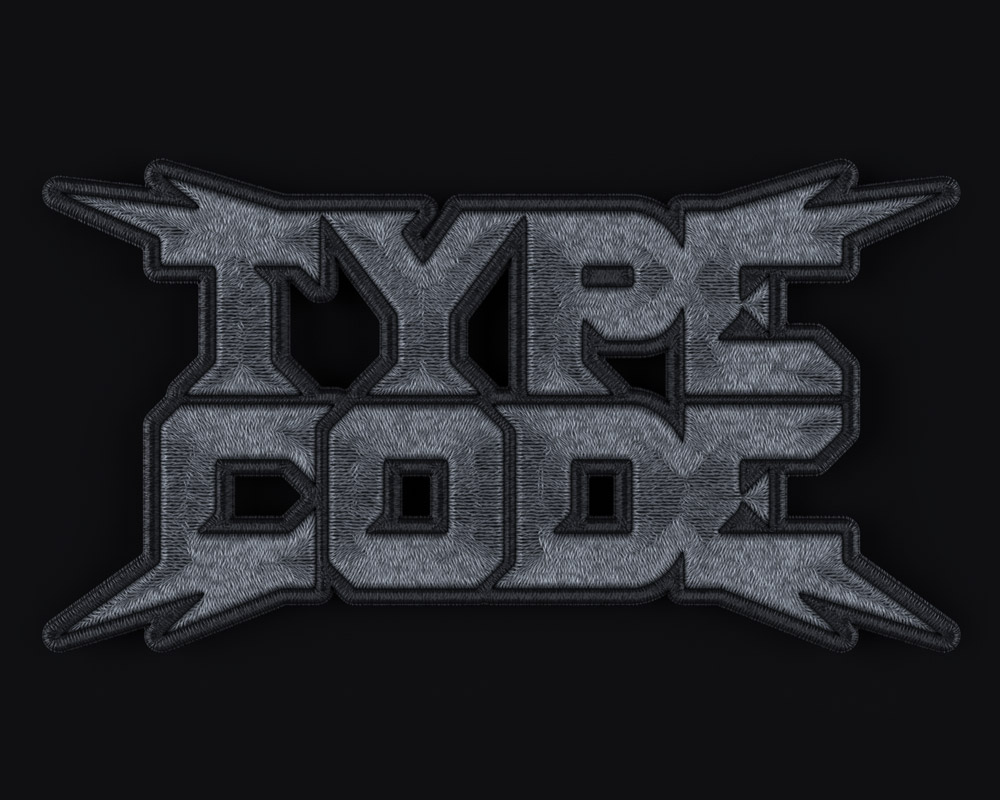 image of sewn typecode logo patch
